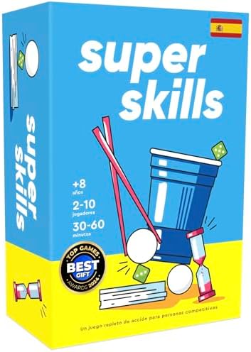 Imagen de The World Game Super Skills - Juego de Mesa Divertido Lleno de Acción para Niños y Adultos - Regalo para Todas Las Edades - Español