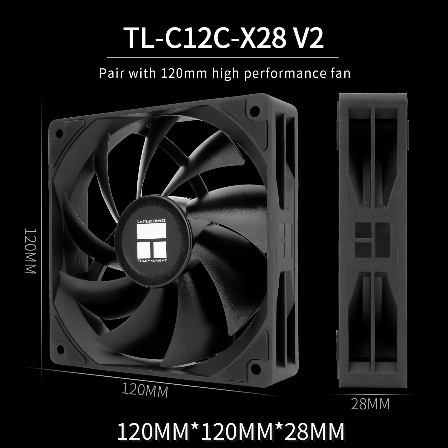 Imagen de Thermalright Assassin 120 Digital Black - Refrigerador de CPU con torre doble y ventiladores dobles, pantalla digital AM4/AM5, Intel LGA1851/1700/115X/1200