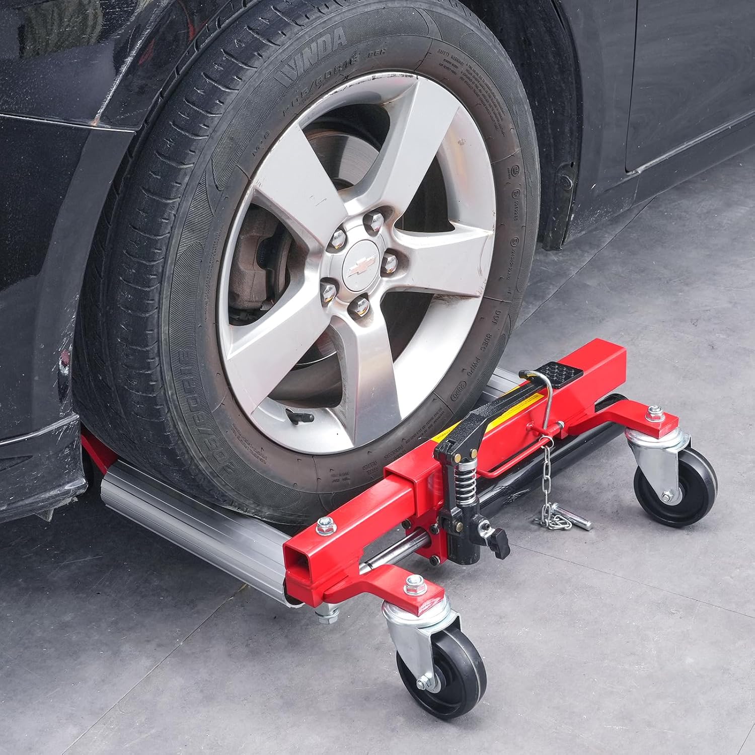 Imagen de VEVOR Carro de Manipulación de Automóviles Carga de 680 kg 2 Piezas, Carro Hidráulico para Desplazamiento de Automóviles con Ruedas para Posicionamiento de Vehículos, Camiones, Remolques