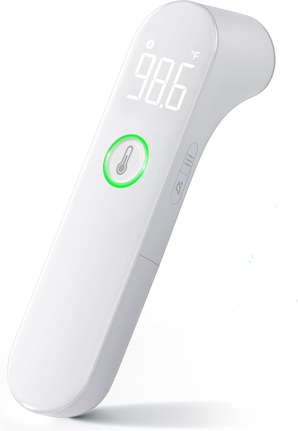 Imagen de Viproud Termometro digital Termómetro Frente Infrarrojo sin Contacto, Médico Termometros pantalla Retroiluminada de Tres Colores,Con mediciones precisas instantáneas, Alarma de fiebre(azul negruzco)