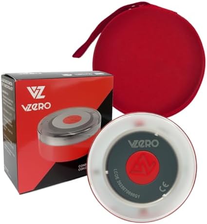 Imagen de VZero - Luz de Emergencia V16 con Geolocalización + Funda, Señal Homologada Conectada con DGT 3.0, Apta para 2026, Baliza para Coche con eSIM Incluida, Alta Potencia y Sistema Eye Protect