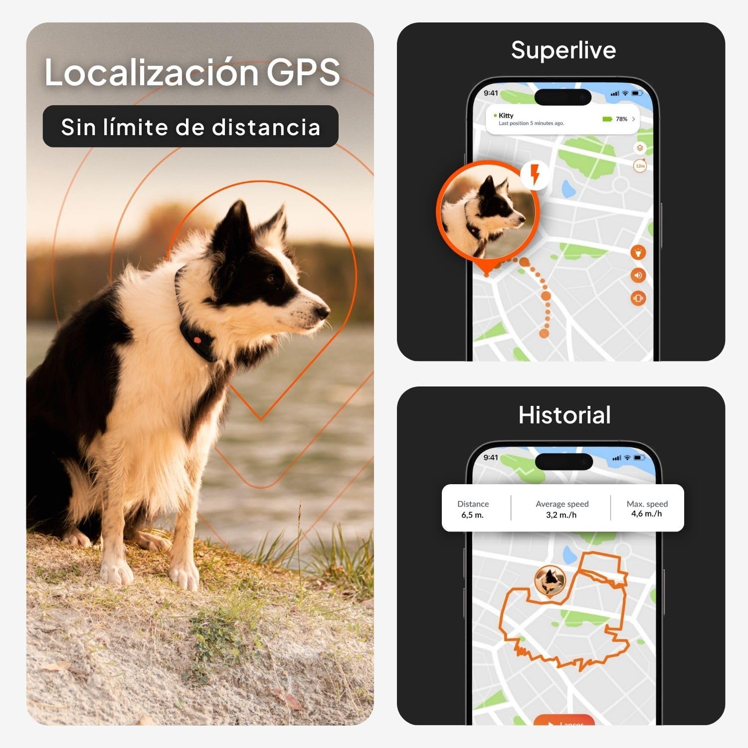 Imagen de Weenect Dog XT - Nuevo Collar GPS para Perros | Antena XL | Impermeable | Collar Rojo Ultra-Resistente Integrado Julius-K9 | Garantía de por Vida | Suscripción requerida