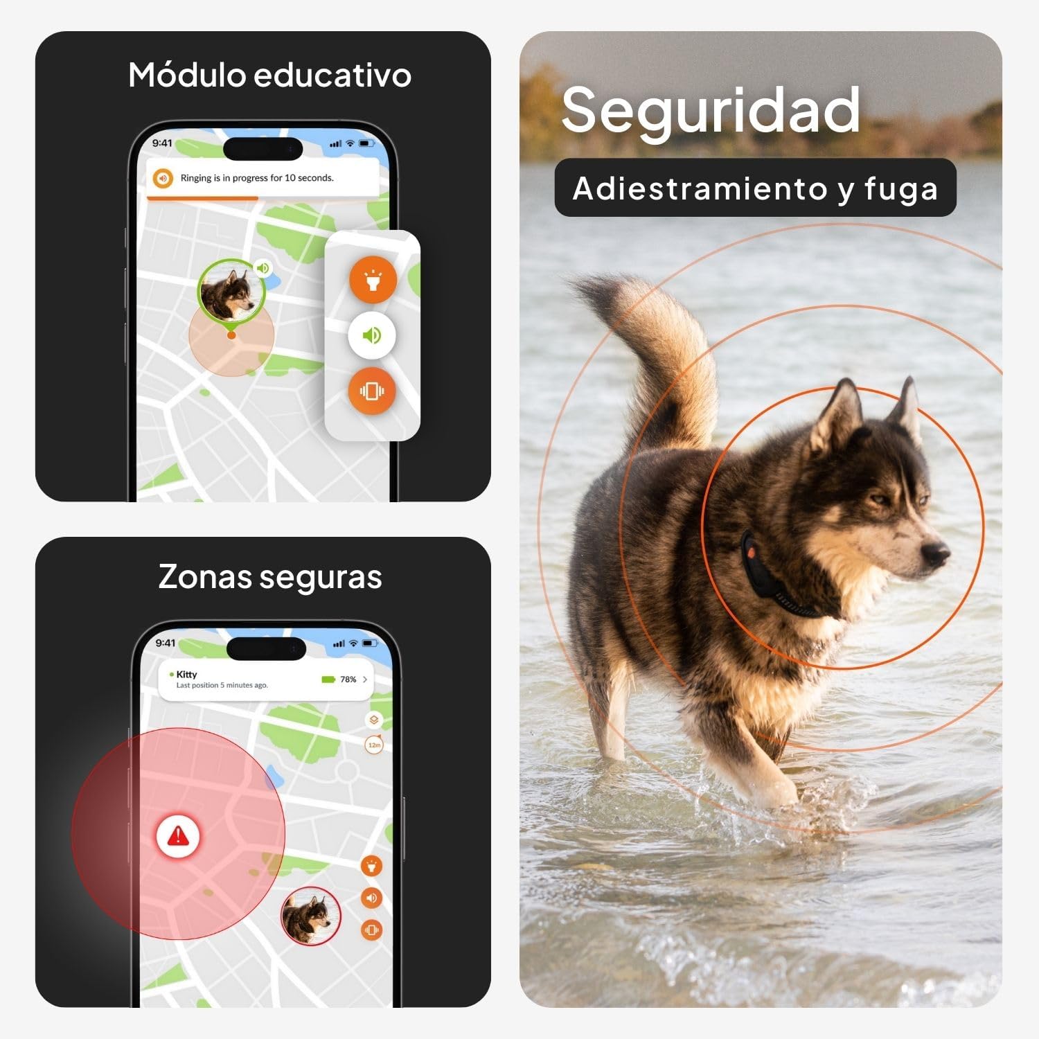 Imagen de Weenect Dog XT - Nuevo Collar GPS para Perros | Antena XL | Impermeable | Collar Rojo Ultra-Resistente Integrado Julius-K9 | Garantía de por Vida | Suscripción requerida