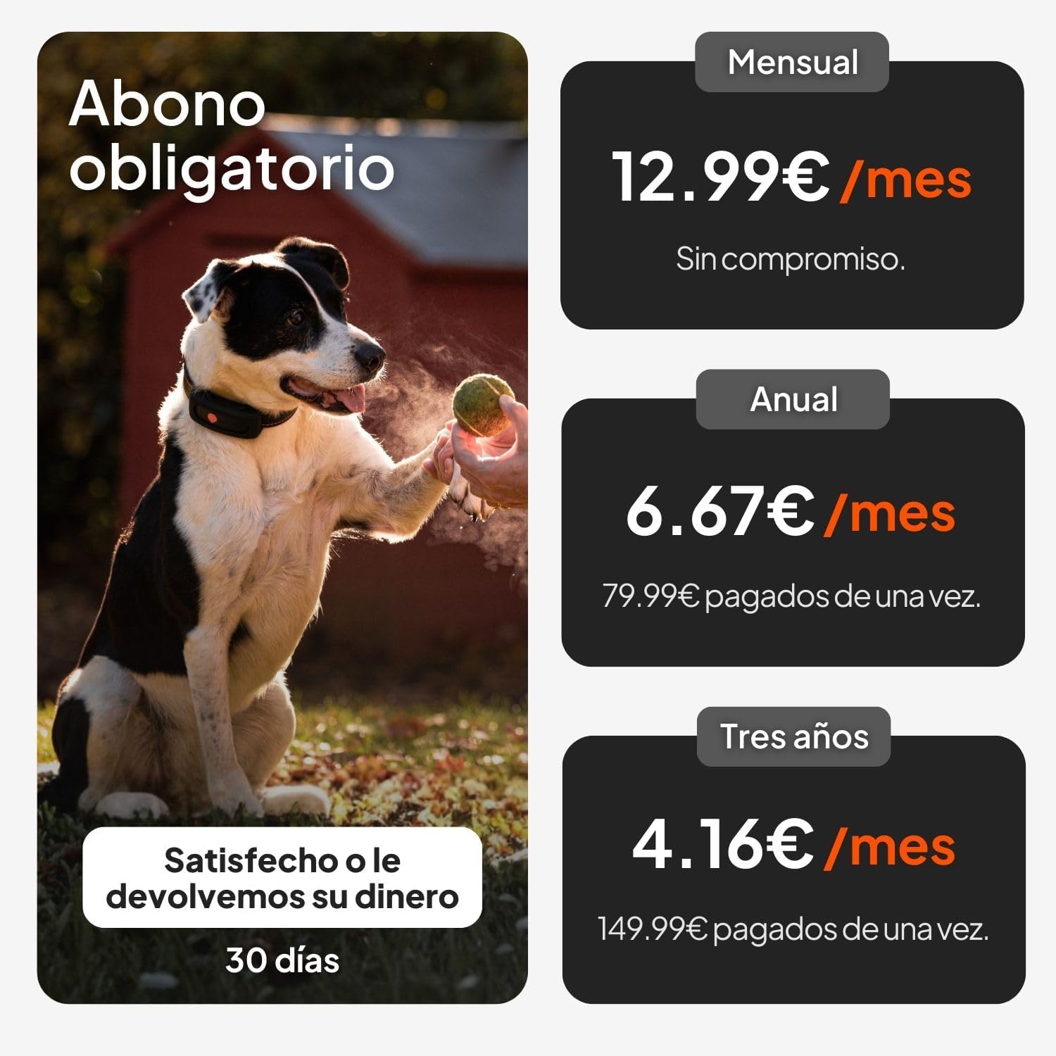 Imagen de Weenect Dog XT - Nuevo Collar GPS para Perros | Antena XL | Impermeable | Collar Rojo Ultra-Resistente Integrado Julius-K9 | Garantía de por Vida | Suscripción requerida