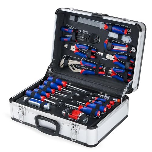 Imagen de WORKPRO 119 PC Maletín de Herramientas Completas, Caja Herramienta Metálica, Herramientas Universales, Kit Versátil Herramientas Portátil para Reparaciones Diarias, Perfecto Hogar y Oficina