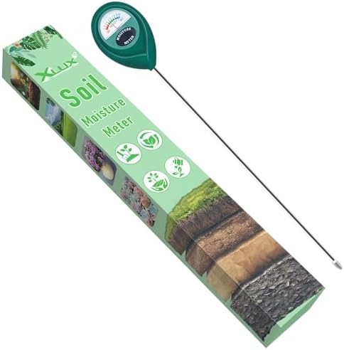 Imagen de XLUX Medidor de Humedad de Suelo de Uso Profundo, Sensor indicador de Monitor de Agua, higrómetro para Plantas Grandes de Interior y Exterior, Flores, jardinería, Agricultura