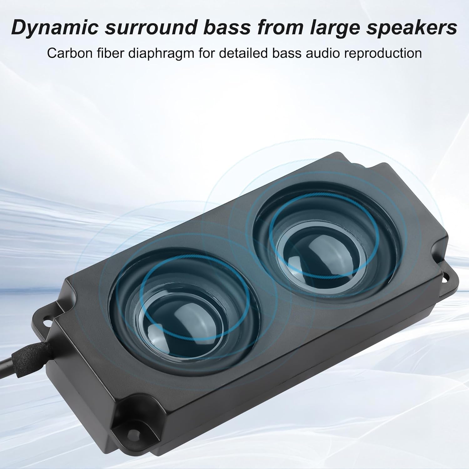 Imagen de XMSJSIY Altavoz interno para placa base, USB, PC, 9 pines, para caja de escritorio, audio estéreo, altavoz oculto, pequeño tipo DIY - 0,6 m / 1,9 pies, 1 par