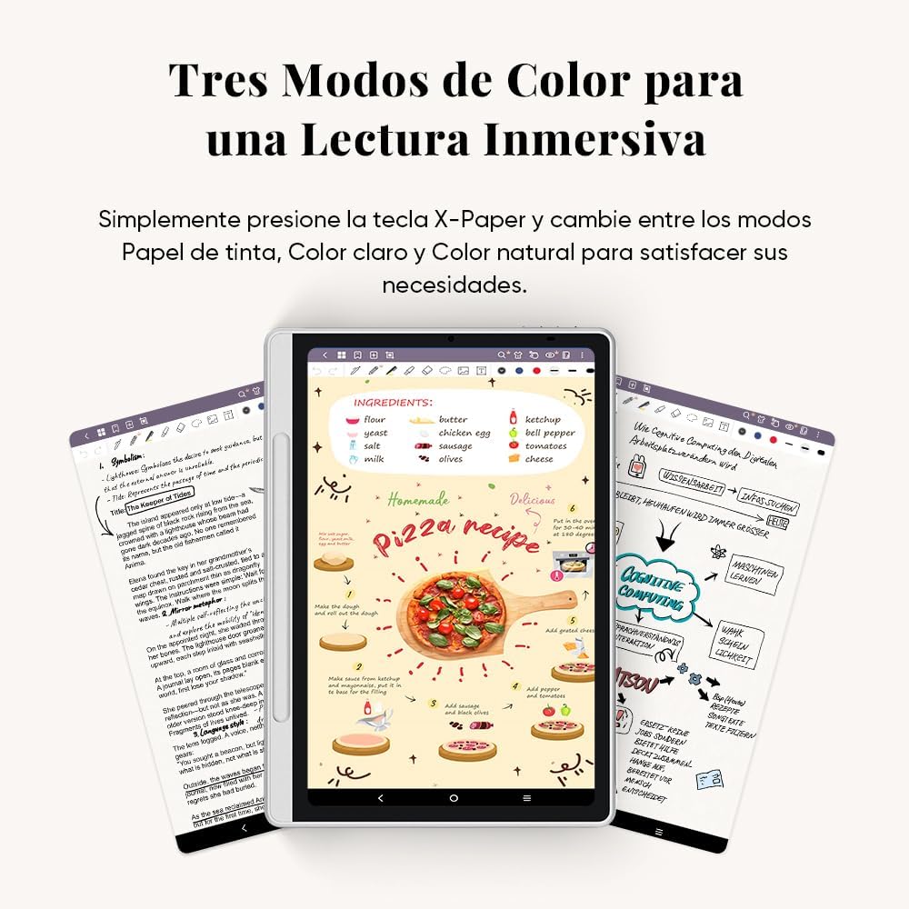 Imagen de XPPen Magic Note Pad 11 Pulgadas, 3-in-1 Color Note Pad con Lápiz 16K Niveles de Presión, Tableta Gráfica con Pantalla Independiente de Sistema Android con XPPen Notes App