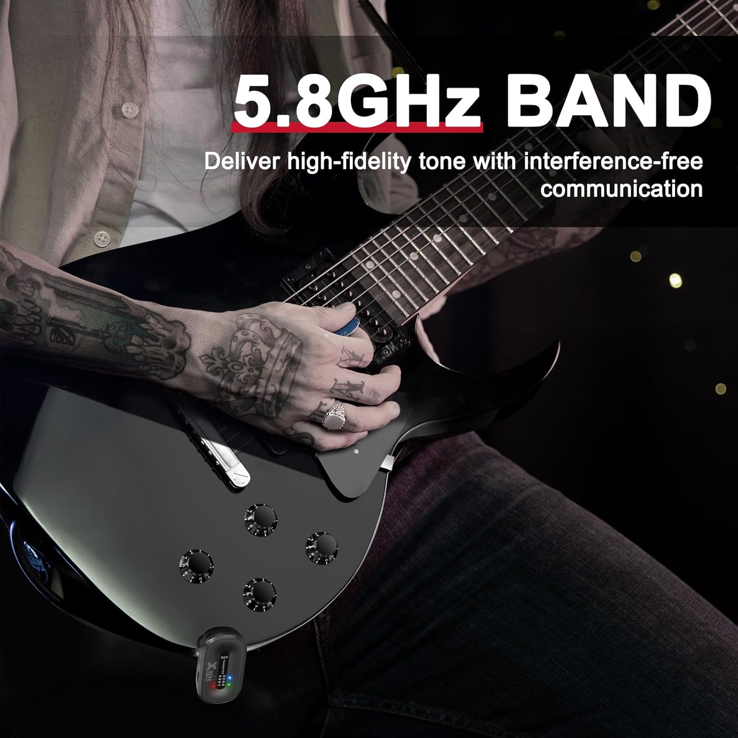 Imagen de Xvive A58 - Sistema de Guitarra Inalámbrico de 5,8 G con Funda de Transporte