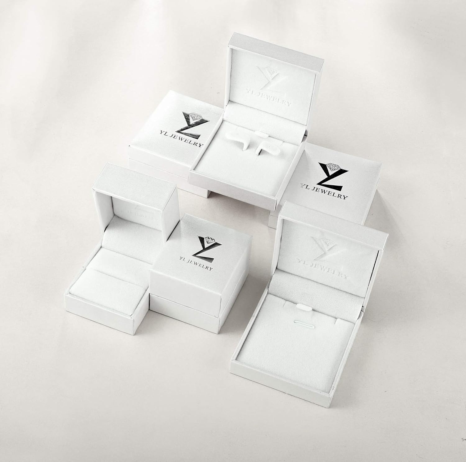 Imagen de YL Collar Corazón Plata de Ley 925 con 12 piedras de Nacimiento Circonita Colgante para Mujer