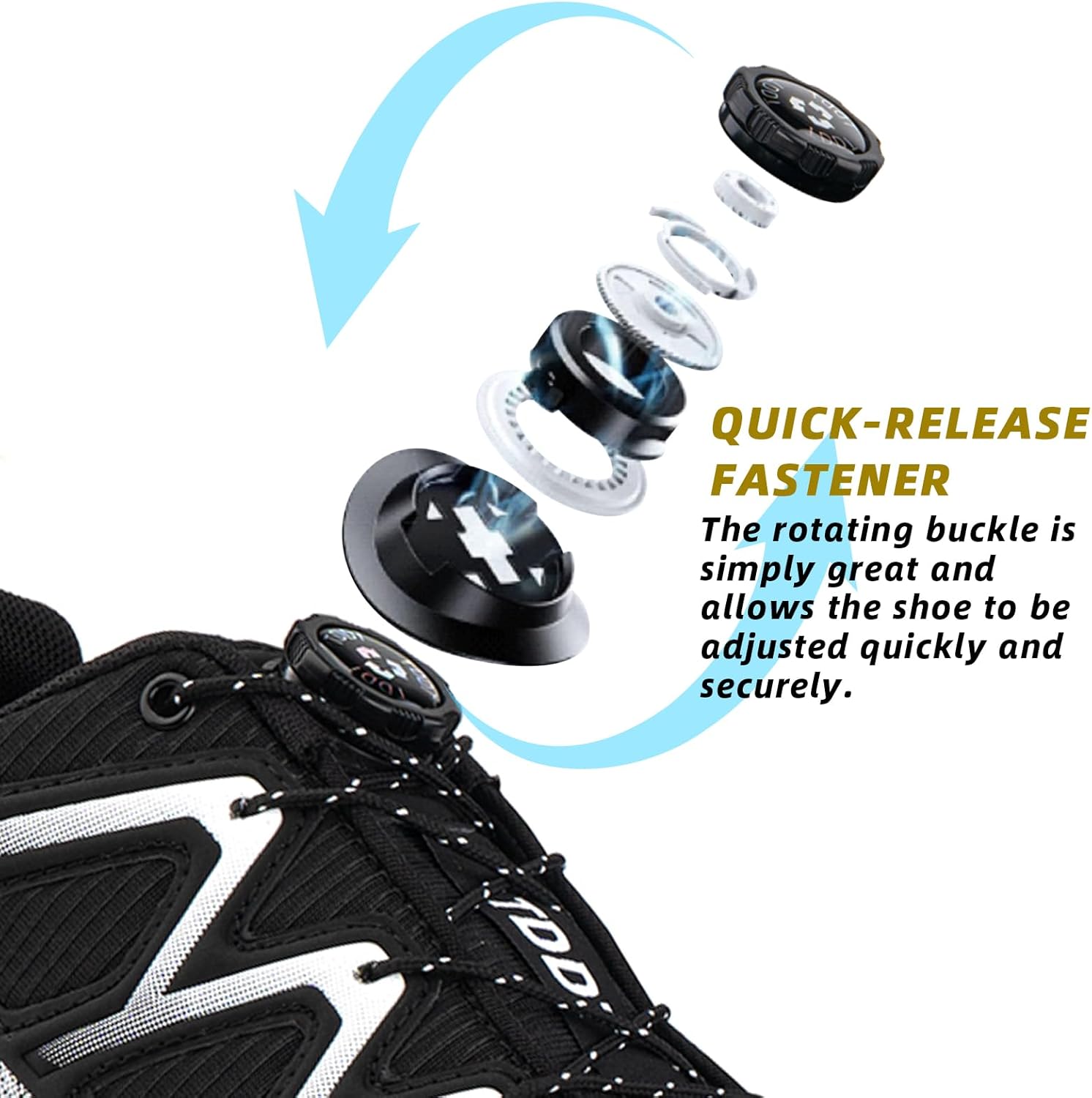 Imagen de Zapatillas Running Hombre Deportivas Mujer Correr Zapatillas Trail Running Shoes Zapatos Deporte Fitness Sneakers Trekking Negro EU 37-47