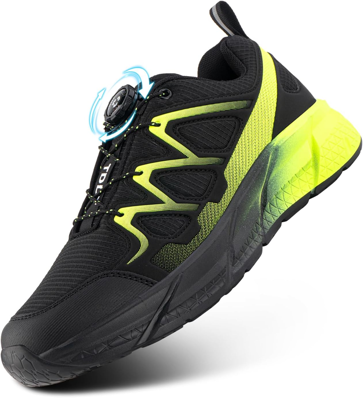 Imagen de Zapatillas Running Hombre Deportivas Mujer Correr Zapatillas Trail Running Shoes Zapatos Deporte Fitness Sneakers Trekking Negro EU 37-47